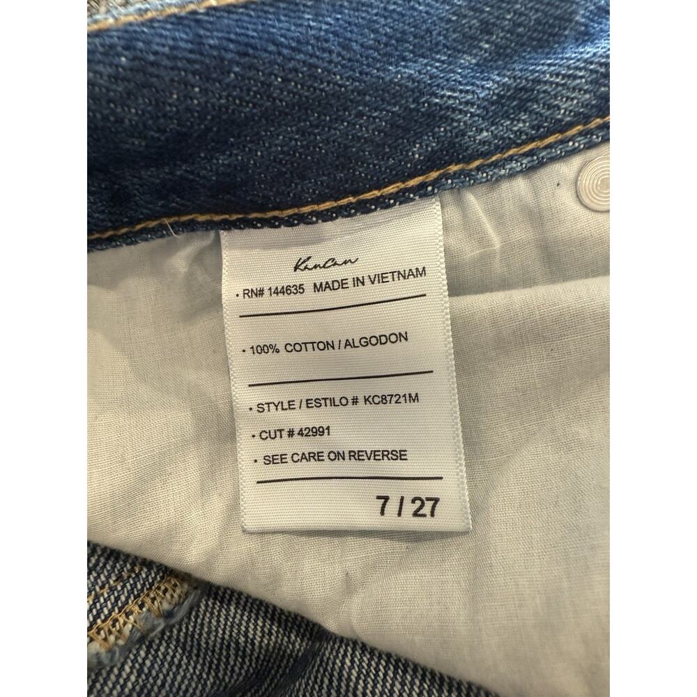 KanCan Vintage 90s Jeans Women's 27 (7) Straight Front Split Seam NWT - Picture 9 of 9